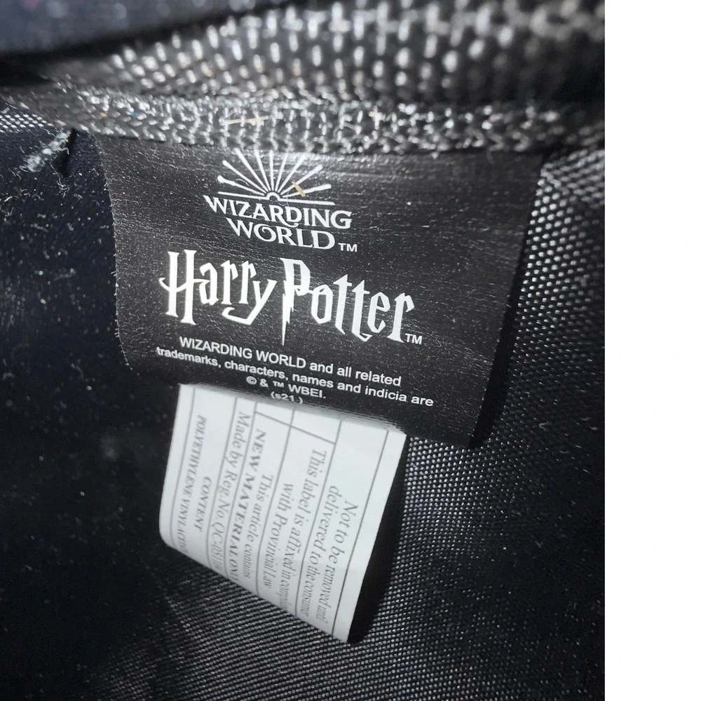 Harry‎ Potter Wizarding World Black Crossbody Bag Lightning Bolt Star Confetti